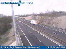 Imagen de vista previa de la cámara web Ferrara - A13 - KM 34,6